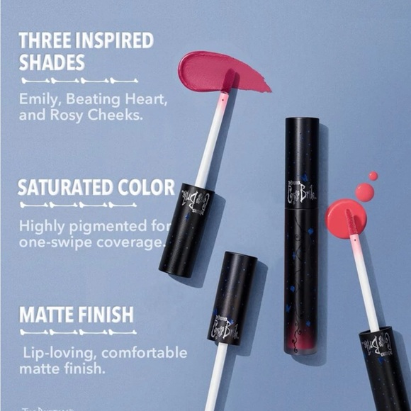 SHEGLAM | Corpse Bride Everlasting Love Liquid Lipstick-Rosy Cheeks Pink Gothic - Picture 5 of 8